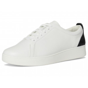 FitFlop Rally Crystal-Backtab Leather Trainers
